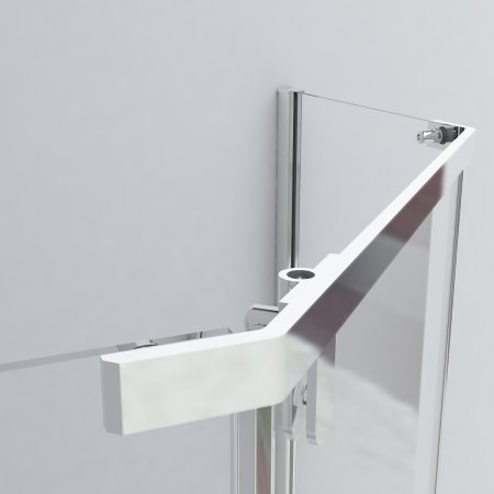 Душевой уголок Vincea Stresa VSP-1S100CH 100х100 см. хром , стекло шиншилла 