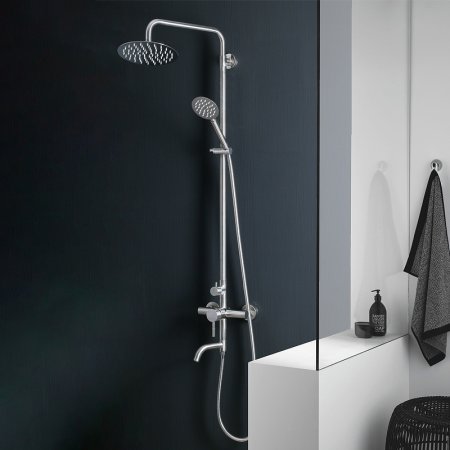 Душевая система Melana Tondo F610107 Сатин 