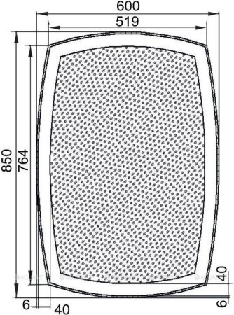 Зеркало Aquanet Тоскана 6085 LED 