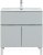 Тумба с раковиной Aquanet Алвита New 80 1 ящик, 2 дверцы, серый 