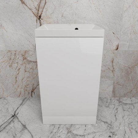 Тумба напольная Style Line "МОНО 50" под ASTI 50, белый глянец 