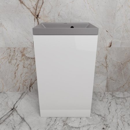 Тумба напольная Style Line "МОНО 50" под ASTI 50, белый глянец 