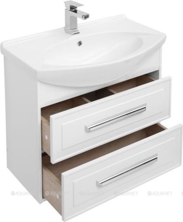 Тумба с раковиной Aquanet Остин 75 белый 