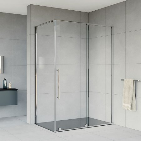 Душевой уголок Vincea Arno 120х80 VSR-1A8012CL профиль Хром стекло прозрачное 