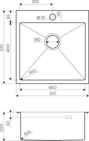 Мойка кухонная Omoikiri Akisame 51-LG светлое золото 