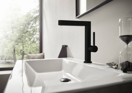 Смеситель Hansgrohe Finoris 230 76060670 для раковины, матовый черный 
