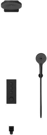 Душевая система Vincea Inspire VSFW-433TI1MB с термостатом Черная матовая 