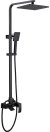 Душевая система Abber Wasserfall AF8616B Черная матовая 