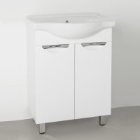 Тумба под раковину Style Line Жасмин 60 Белый глянец