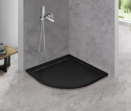 Поддон для душа Cezares TRAY-AS-R-90-30-NERO 90х90 см, черный 