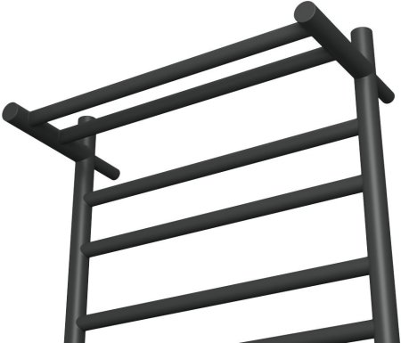 Полотенцесушитель электрический с полочкой (лесенка) Bauedge Stil Shelf DB-0026, 50x80 см 