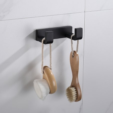 Двойной крючок Abber Westen AA1750B Черный матовый 