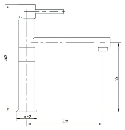 Смеситель для кухонной мойки Migliore Fortis ML.CUC-5182.CR хром 