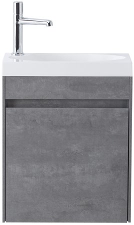 Тумба с раковиной BelBagno PIETRA MINI-460-1A-SO-SCM-L Stucco Cemento 