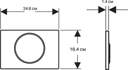 Кнопка смыва Geberit Sigma 10 115.758.JQ.5 лакированная, матовый хром 