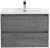 Тумба с раковиной BelBagno KRAFT-600-2C-SO-CG Cemento Grigio 
