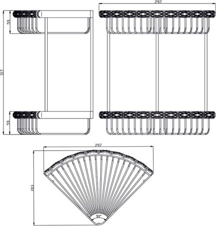 Полка Zorg Antic AZR U-4 SL 