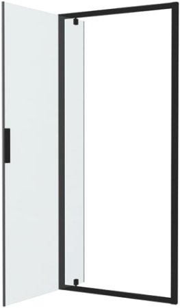 Душевая дверь в нишу Bravat Blackline 90х200 см. распашная 