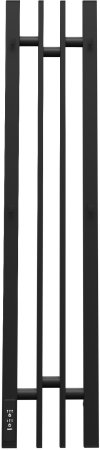 Полотенцесушитель электрический Point Фрея PN20728B П2 140x800 диммер слева, черный 