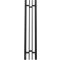 Полотенцесушитель электрический Point Фрея PN20728B П2 140x800 диммер слева, черный