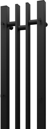 Полотенцесушитель электрический Point Фрея PN20728B П2 140x800 диммер слева, черный 