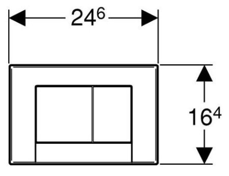 Кнопка смыва Geberit Bolero 115.777.46.1 хром матовый 