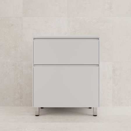 Тумба напольная "ЛИМА 70" эмаль, под раковину LINE 70, 2 ящ., PLUS, белый матовый 