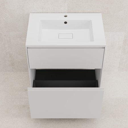 Тумба напольная "ЛИМА 70" эмаль, под раковину LINE 70, 2 ящ., PLUS, белый матовый 