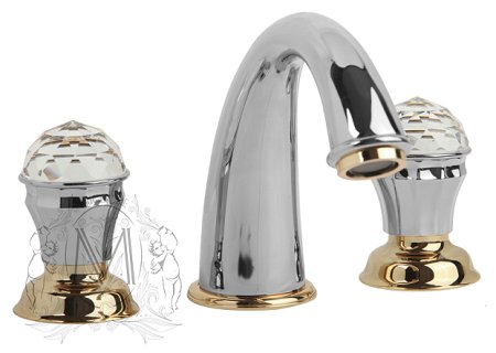 Смеситель Migliore Korona Swarovski ML.KRN-4712 CrDo для раковины 