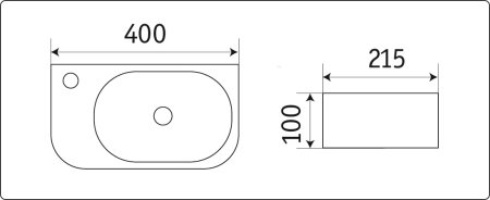 Раковина CeramaLux 78204R 