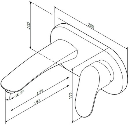 Смеситель для раковины AM.PM Like F8072200 Хром 