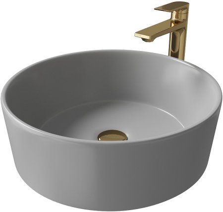 Раковина-чаша Grossman 40 GR-3013GM Серая матовая 