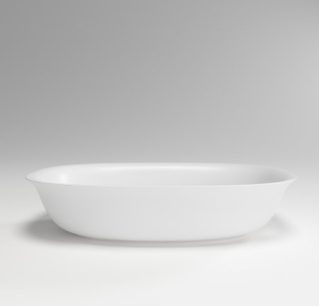 Раковина-чаша Plumberia Selection SETA SOFT BO 58x13x38 Белая матовая 