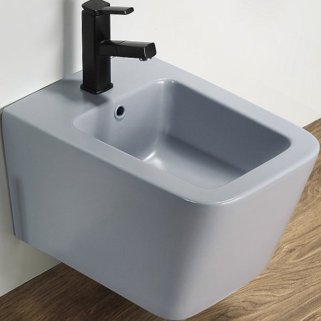 Биде CeramaLux 5370MHL подвесное Голубое матовое 