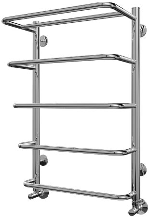 Водяной полотенцесушитель Terminus Полка П5 450x696 4670030723147 с полкой Хром 