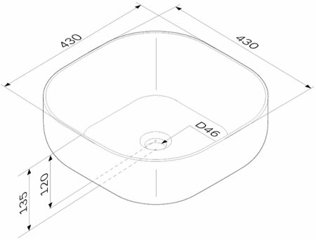 Раковина-чаша AM.PM Func 43 M8FWCC30430WG Белая 