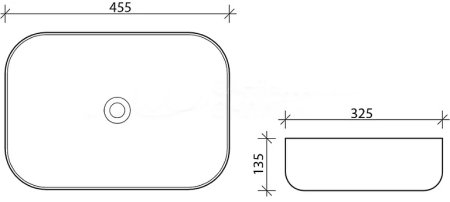 Раковина-чаша Esbano Martel S 45 ESRNMARTS Белая 