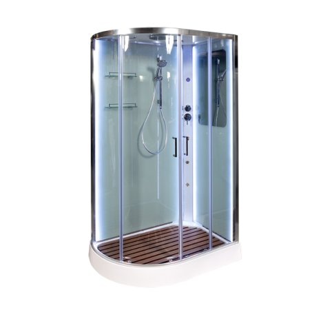 Душевая кабина Deto А102 R LED с кнопкой и гидромассажем 