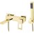 Смеситель для ванны Boheme Q 143-GG Золото 