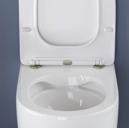 Унитаз подвесной Ceramica Nova Moments CN3003 с микролифтом, безободковый 