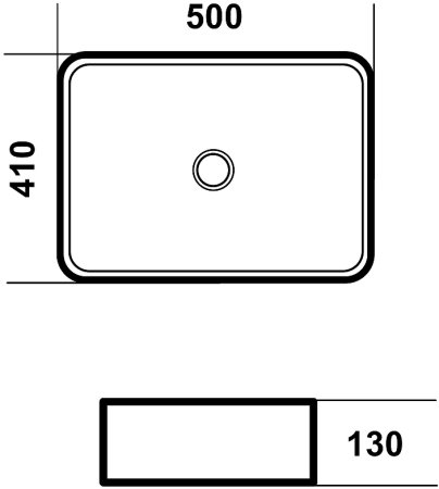 Раковина-чаша Grossman Falcon 50 GR-3052 Белая 