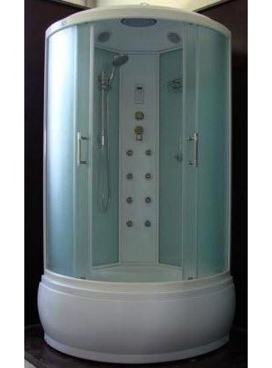 Душевая кабина Bas Корса (белая стенка, тонированное стекло) 