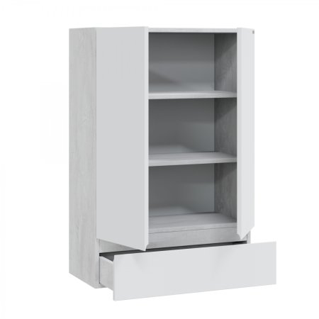 Шкаф для ванной навесной Санта Марс 60/90 светлый 1 ящик 