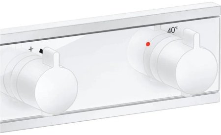 Смеситель для душа Hansgrohe RainSelect 15384700 с термостатом Белый матовый 