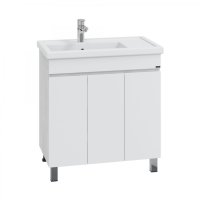 Тумба для ванной Санта Марс 80 П напольный светлый с умывальником Фостер 80П