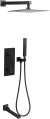 Душевая система ALMAes Tiber TVZ-8805 с термостатом Черная матовая 