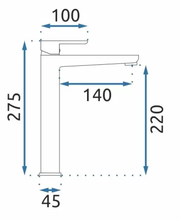 Смеситель для раковины без донного клапана Rea Orix REA-B7778 