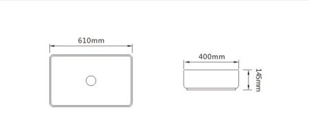 Раковина SantiLine SL-1090 белая глянцевая 