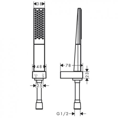 Душевой гарнитур Hansgrohe Rainfinity 26856700 Белый матовый 