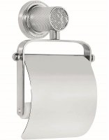 Держатель туалетной бумаги Boheme Royal Cristal 10921-CR-B с крышкой Хром